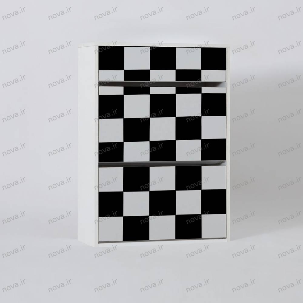 عکس محصول جاکفشی مدل ایکیا طرح شطرنجی کد IKA-01