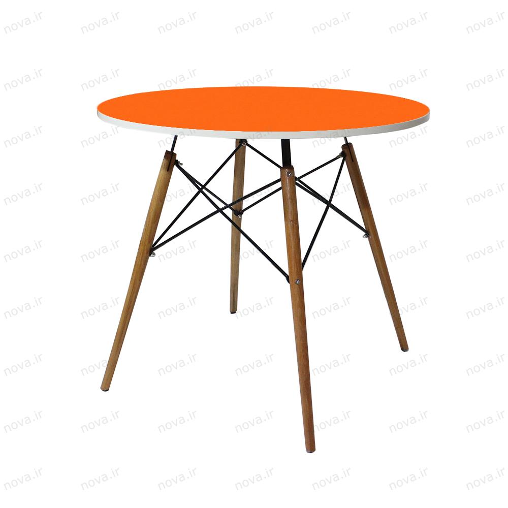 عکس محصول میز ناهارخوری مدل ایفلی رنگ نارنجی کد COL-04